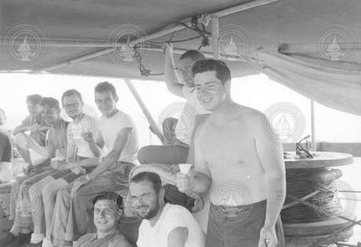 Group on deck of Albatross III