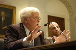 Terry Joyce speaking during Congressional hearing