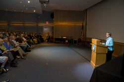 Susan Avery giving her opening remarks during the Colloquium.