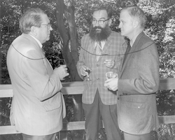 John Hunt (r), Fritz Fuglister (c) and and unidentified man.