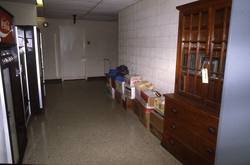 Corridor outside the Research library in Clark 135.