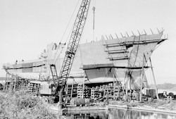 Construction of Knorr at Defoe Shipyard