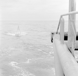 Buoy as seen from deck of Chain