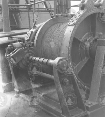 Hydro winch on deck of the Atlantis