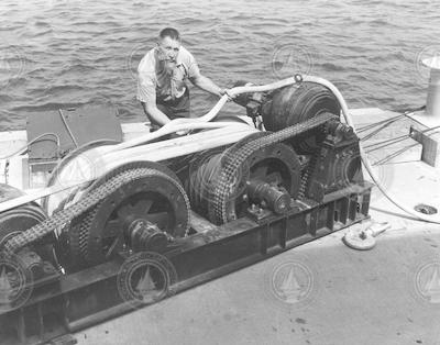 Cliff Winget testing winch