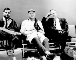 John Reitzel, Earl Hays, and Henry Johnson at NY airport