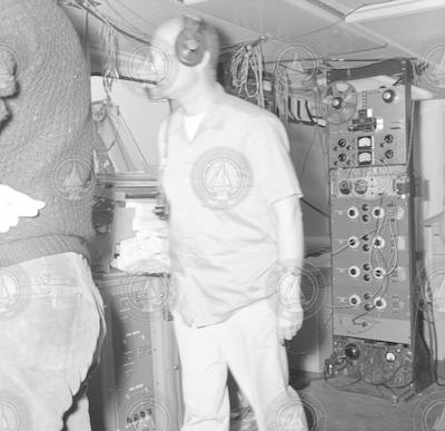 Bud Knott on the Atlantis II during the Thresher search.