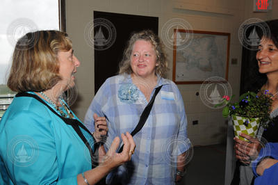 Mitzi Crane talking with Beth Ryan and Dina Pandya.