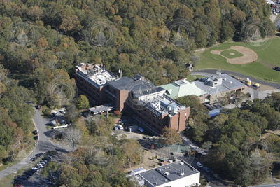 Aerial view of Clark Laboratory and Clark South.