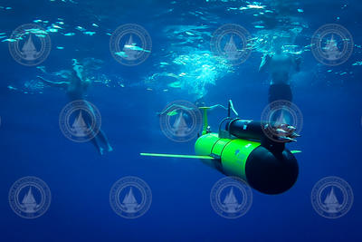 Slocum glider operating underwater off Sodwana Bay, South Africa.