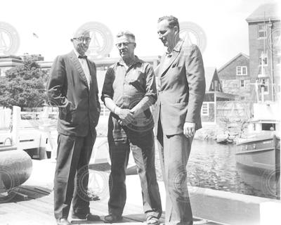 Paul M. Fye, Burr Steinbach, and Bill Niernberg [l to r]