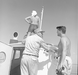 Atlantis II workboat in Suez.