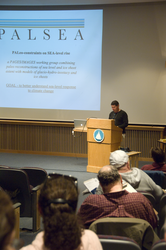 Bill Thompson speaking at the Morss Colloquium.