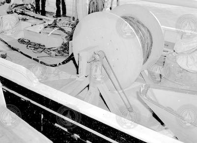 Equipment on deck of schooner Reliance