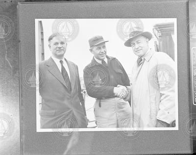 Smith, Bray and Deacon on WHOI dock.