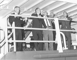 Vice President Hubert Humphrey [2nd from left], Paul M. Fye
