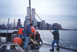 Recovering moorings in the Hudson River