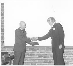 Wolfgang Berger receiving Bigelow Medal