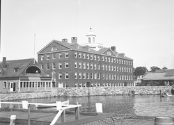 MBL Club and Bigelow Laboratory as seen from MBL pier.