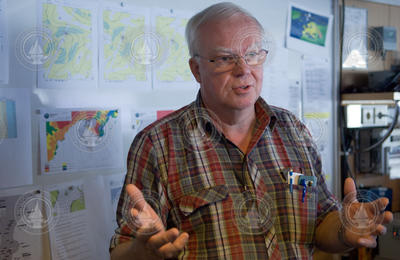Bertil Larsson, Oden's meteorologist.