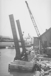 New drawbridge in Woods Hole