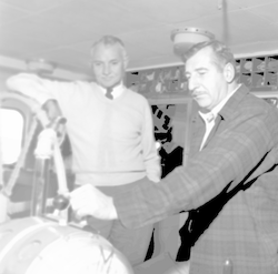 Herb Babbitt(r) and Emerson Hiller aboard Atlantis II