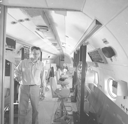 Interior of unidentified aircraft.