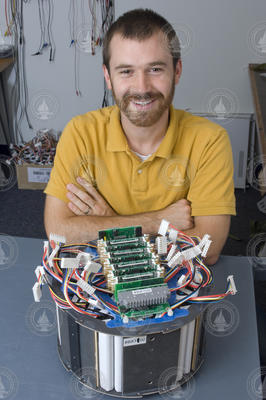 Daniel Gomez-Ibanez is designing new batteries for Alvin upgrade.