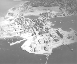 Aerial view of Woods Hole