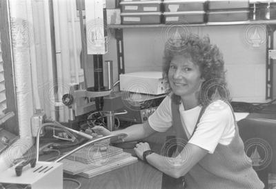 Cheryl Ann Butman, AOPE, in laboratory