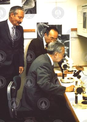 Howard Sanders, Susumu Honjo and visiting Emperor Hirohito of Japan.