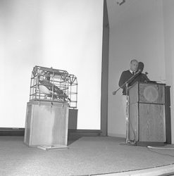 Albatross Award being presented by Arthur E. Maxwell.