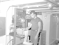 Precision graphic recorder in lab on Atlantis II