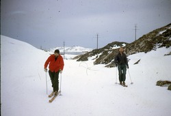 Joe Barrett and Gordon Volkmann on skis
