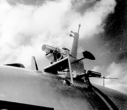 Meteorological instruments attached to outside of R4D aircraft