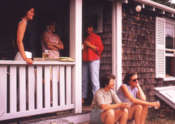 People on porch.