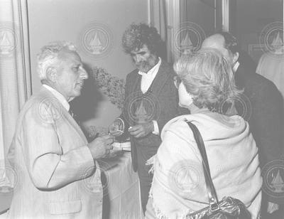 Ketchum award recipient, Edward Goldberg (left), John Teal, and others at awards reception.