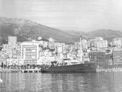 R/V Chain in Monaco Harbor.
