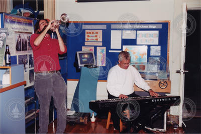 Dan Smith on trumpet and Glenway Fripp on keyboards.