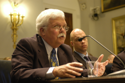 Terry Joyce speaking during Congressional hearing