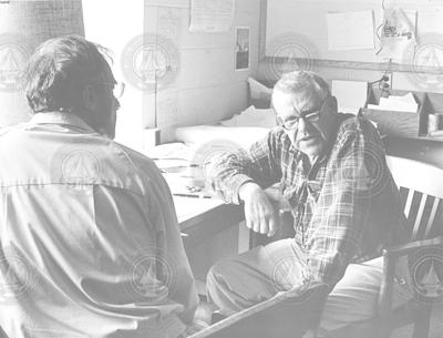 Henry Stommel in his office.