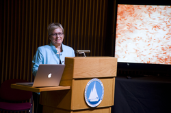 Susan Avery giving her opening remarks during the Colloquium.