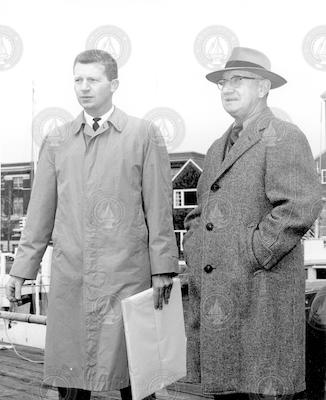 Fred Mangelsdorf and Harold Backus at El Austral ceremony.
