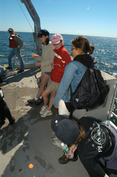 2004 Ocean Science Journalism Fellow aboard Tioga.