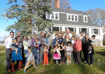 Mark and Jocelynn Abbott host assistant scientists and their families.
