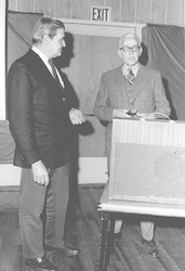 Claude Ronne (left) and Paul Fye at the MBL Club