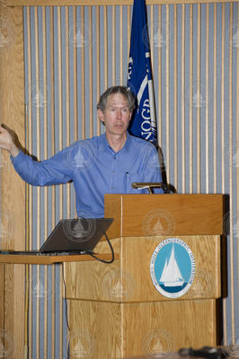 Dr. Michael Rubino giving his presentation at the Morss Colloquium.