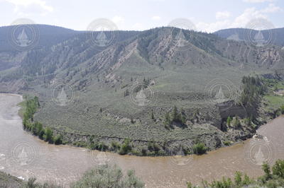 Bend in the Chilcotin River, British Columbia.