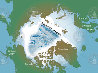 Location map of Gakkel Ridge.