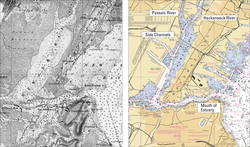 Comparison of Newark Bay from 1845 to today.